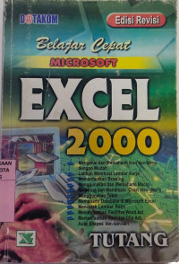Image of Belajar Cepat Microsoft Exel 2000
