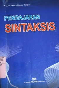 Image of Pengajaran Sintaksis